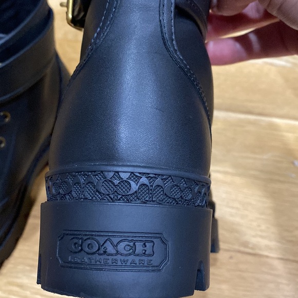 Coach Trooper Mid Top Womens leather Boots .$240 - Picture 7 of 10